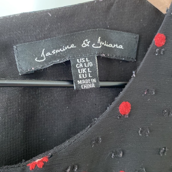 Black Peasant Blouse - Picture 3 of 5